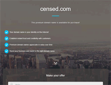 Tablet Screenshot of censed.com
